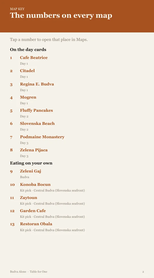 A page from the free sample of the Budva planning kit; open the PDF to read it