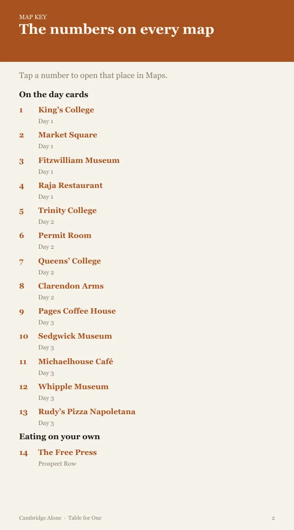 A page from the free sample of the Cambridge planning kit; open the PDF to read it
