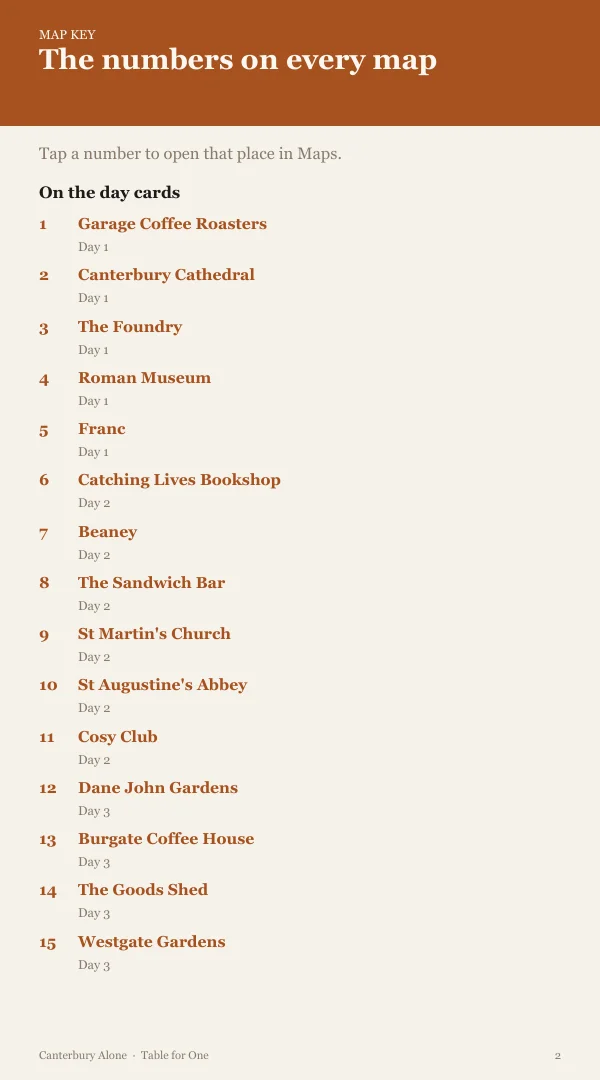 A page from the free sample of the Canterbury planning kit; open the PDF to read it