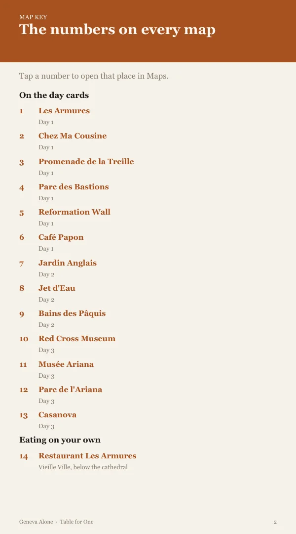 A page from the free sample of the Geneva planning kit; open the PDF to read it
