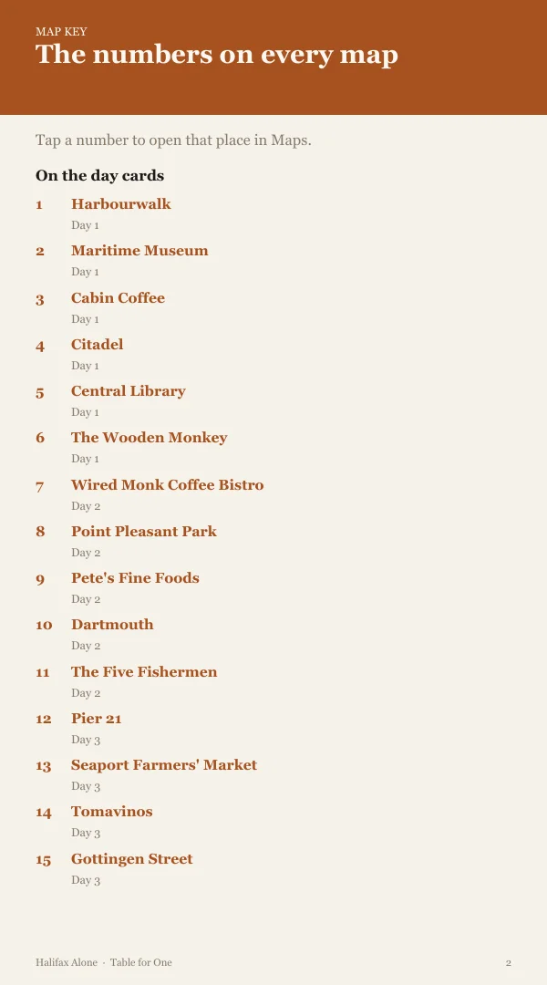 A page from the free sample of the Halifax planning kit; open the PDF to read it