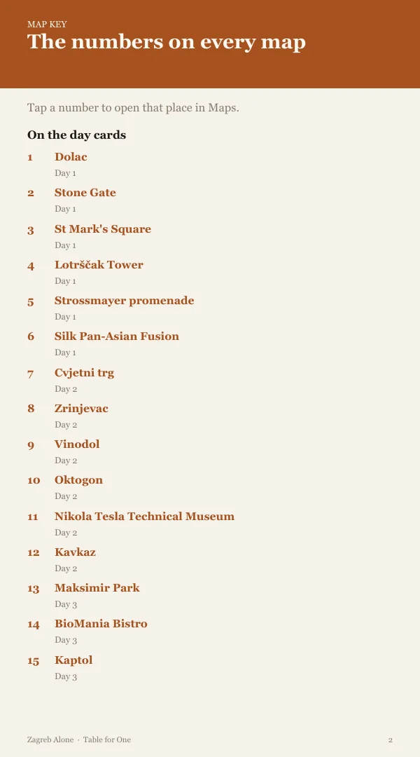 A page from the free sample of the Zagreb planning kit; open the PDF to read it