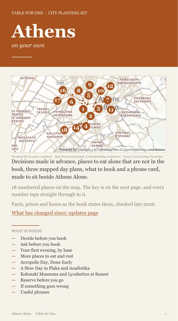 Athens Planning Kit cover