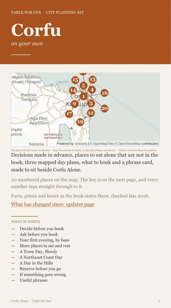 Corfu Planning Kit cover