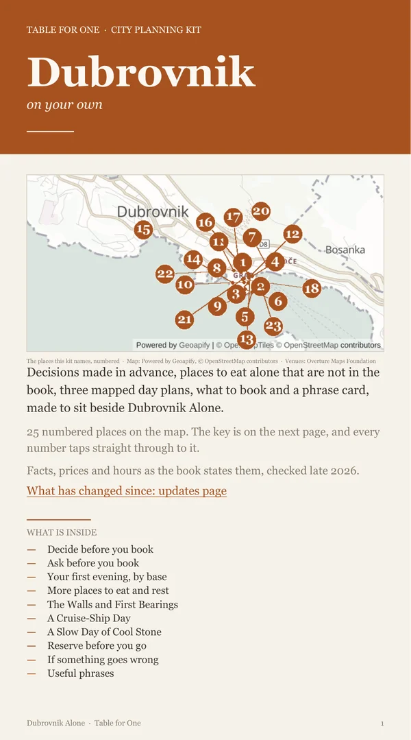 Dubrovnik Planning Kit cover