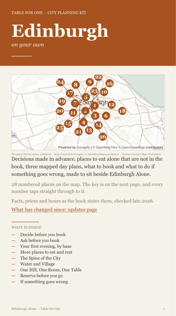 Edinburgh Planning Kit cover