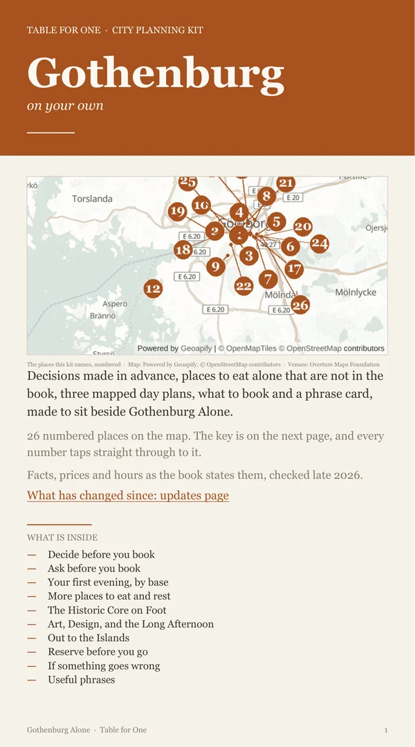 Gothenburg Planning Kit cover