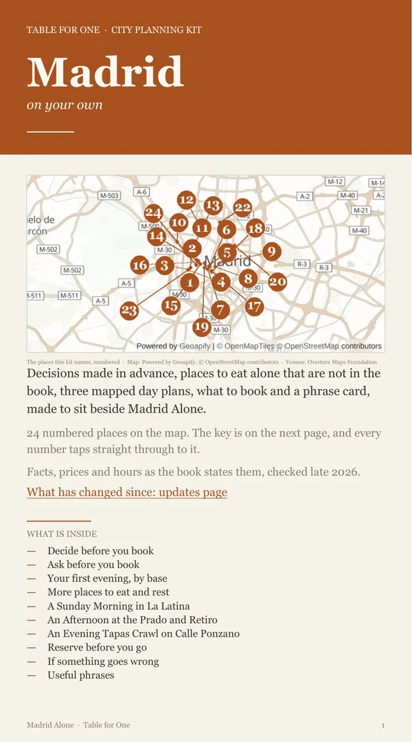 Madrid Planning Kit cover