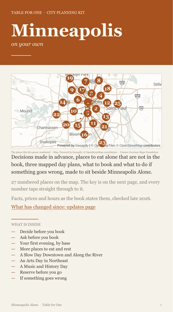 Minneapolis Planning Kit cover