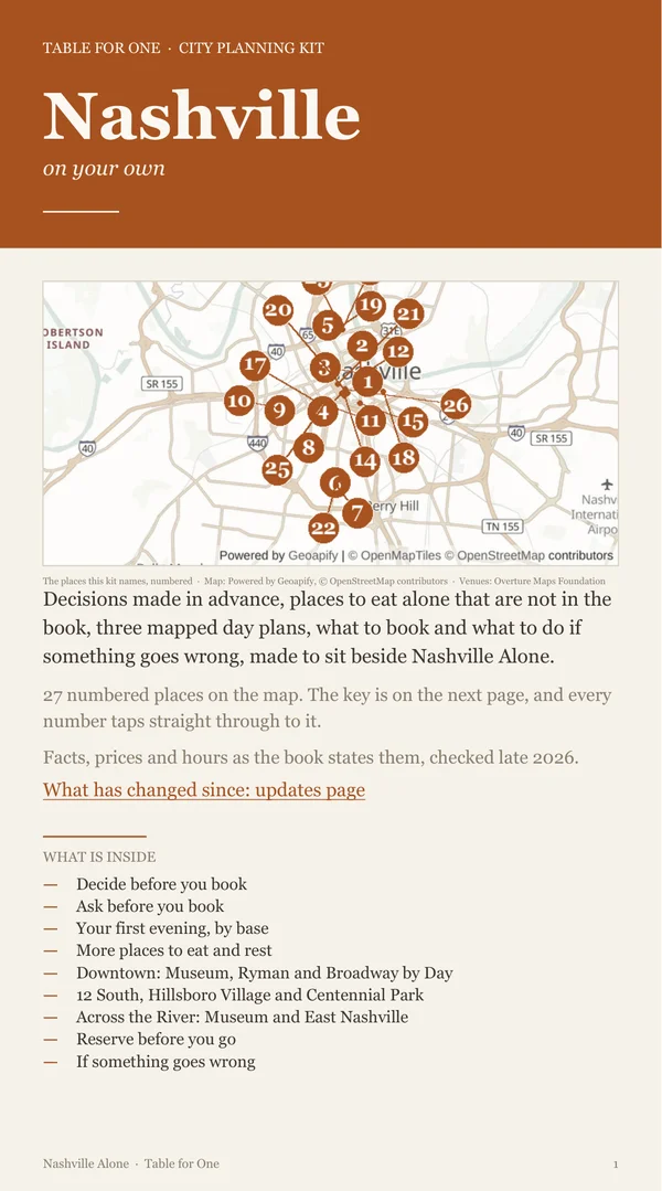 Nashville Planning Kit cover