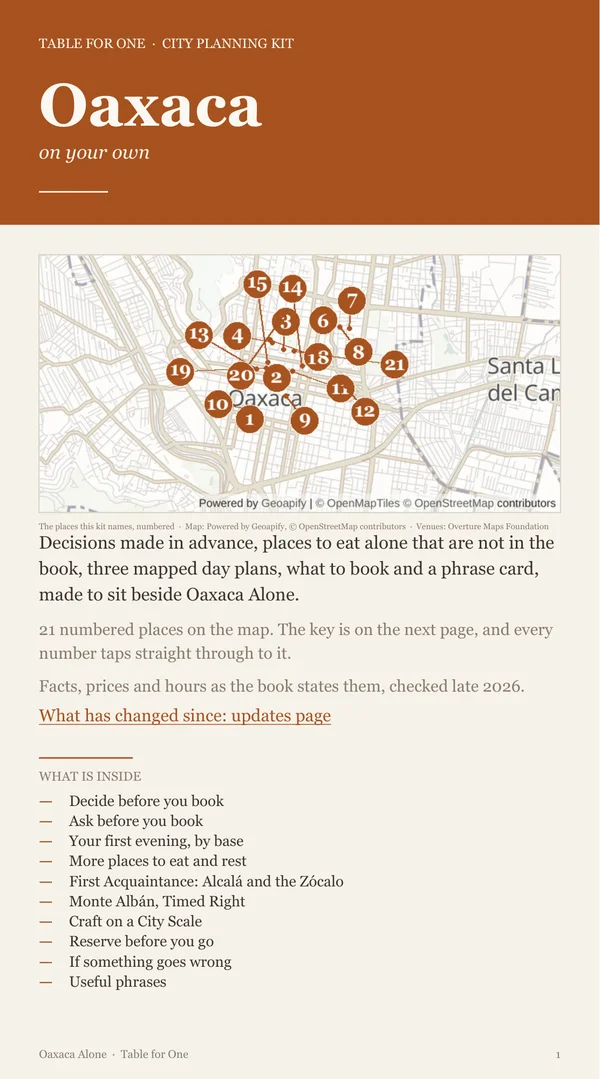 Oaxaca Planning Kit cover