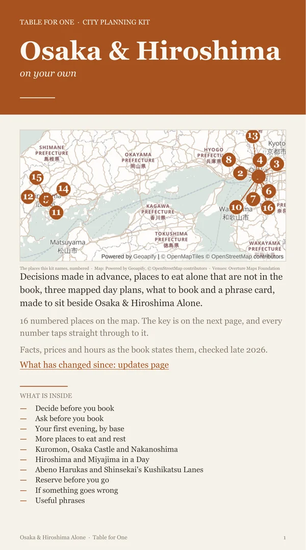 Osaka & Hiroshima Planning Kit cover