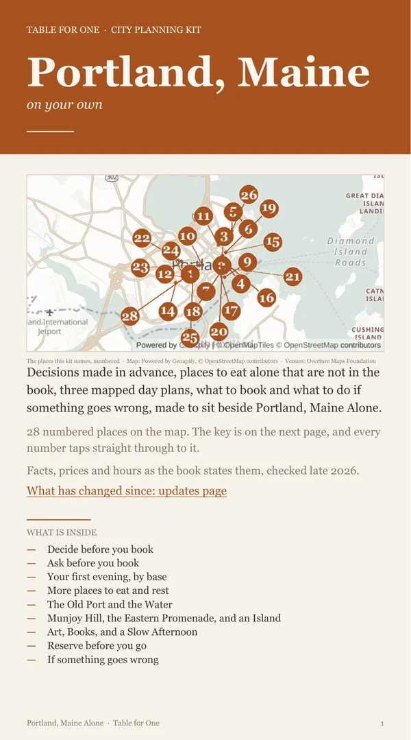 Portland, Maine Planning Kit cover