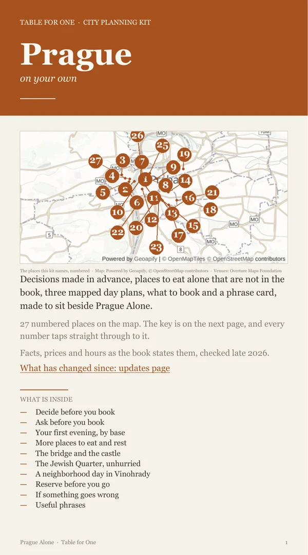 Prague Planning Kit cover