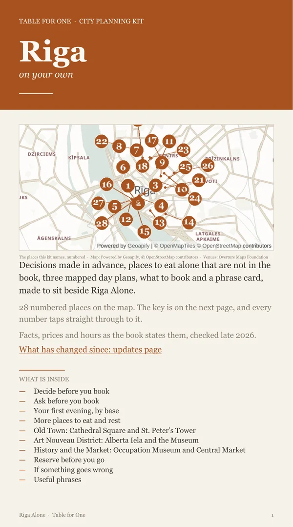 Riga Planning Kit cover