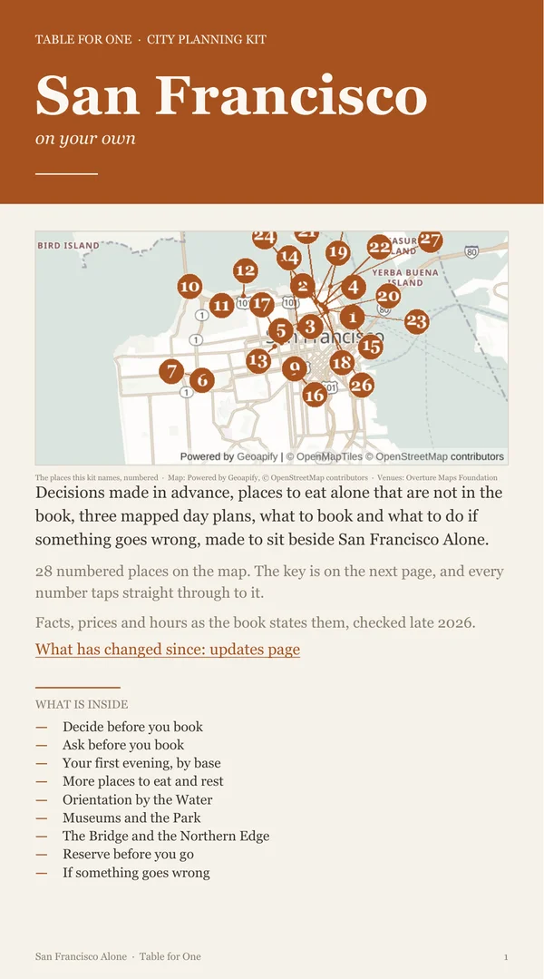 San Francisco Planning Kit cover