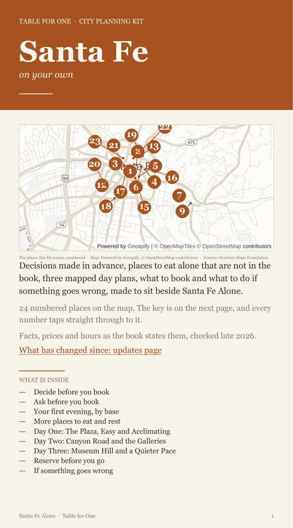 Santa Fe Planning Kit cover