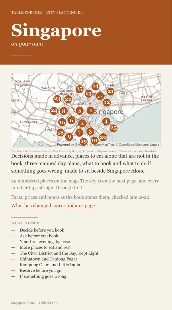 Singapore Planning Kit cover