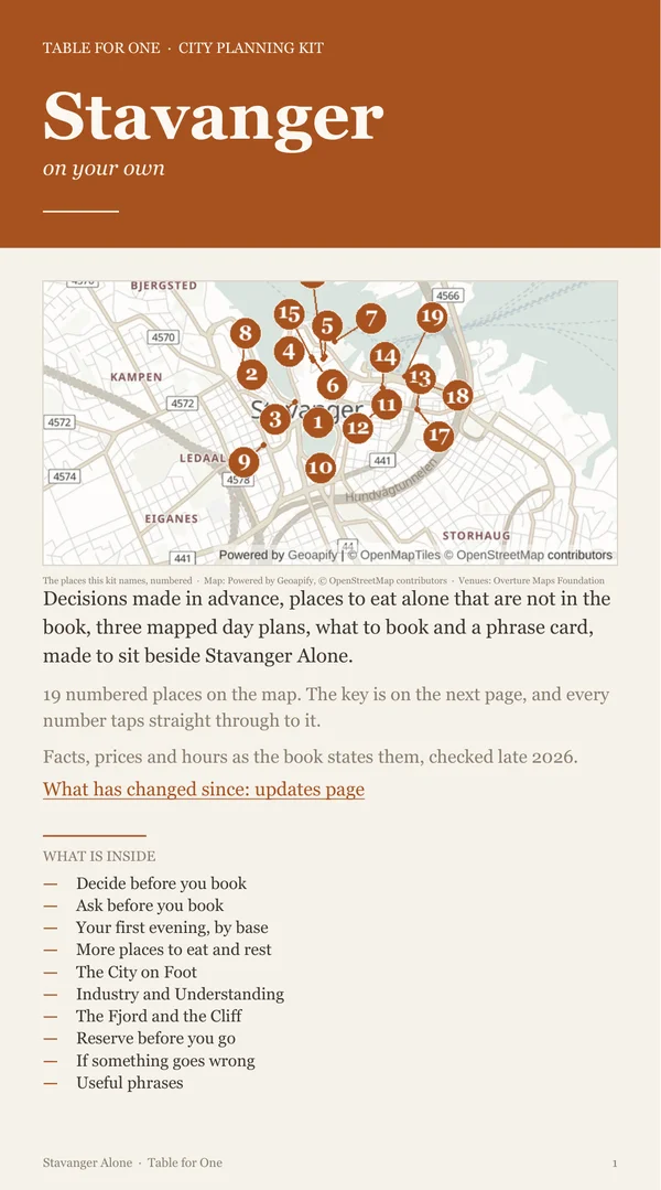 Stavanger Planning Kit cover