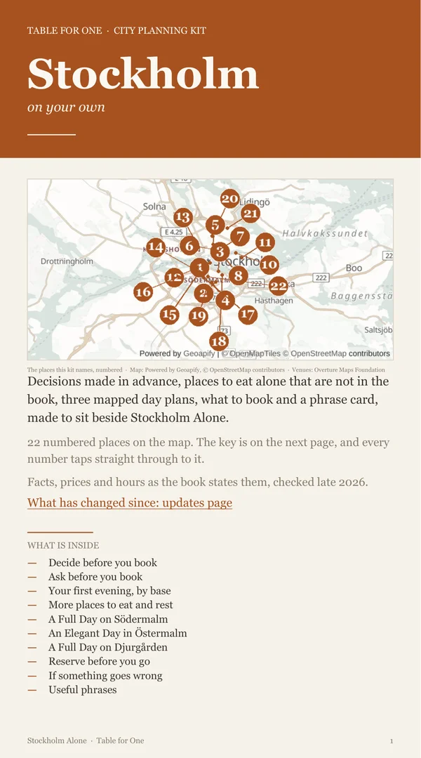 Stockholm Planning Kit cover