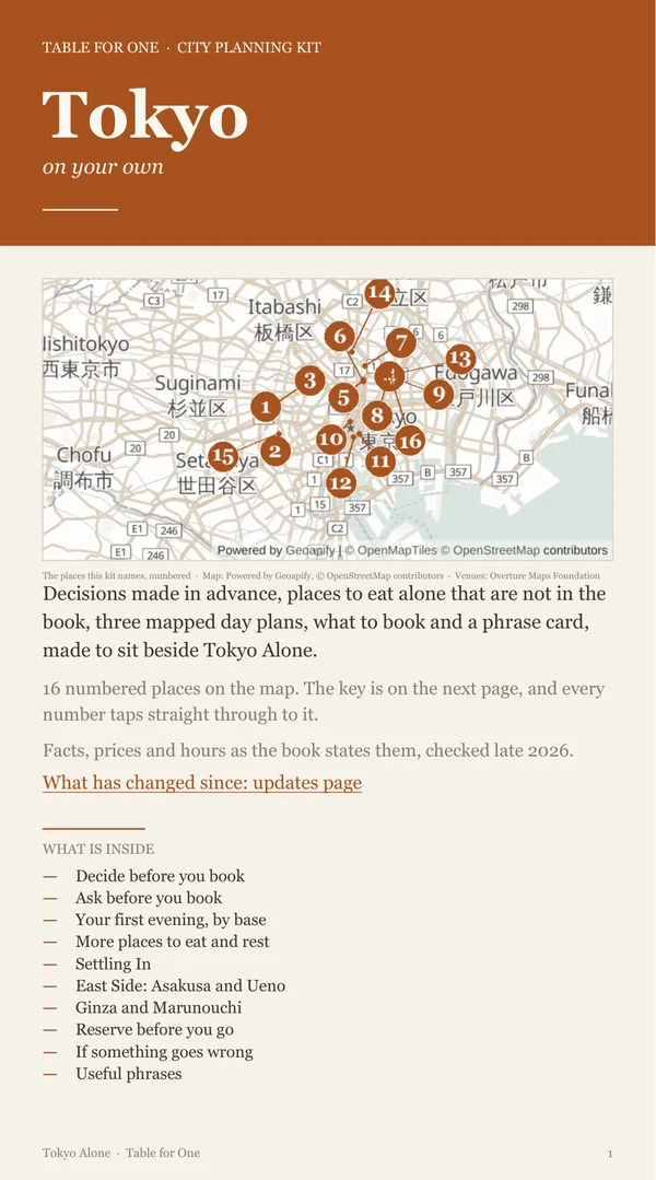 Tokyo Planning Kit cover
