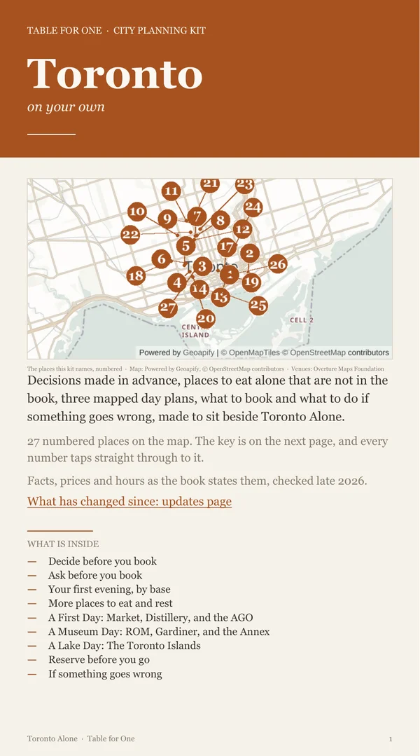Toronto Planning Kit cover