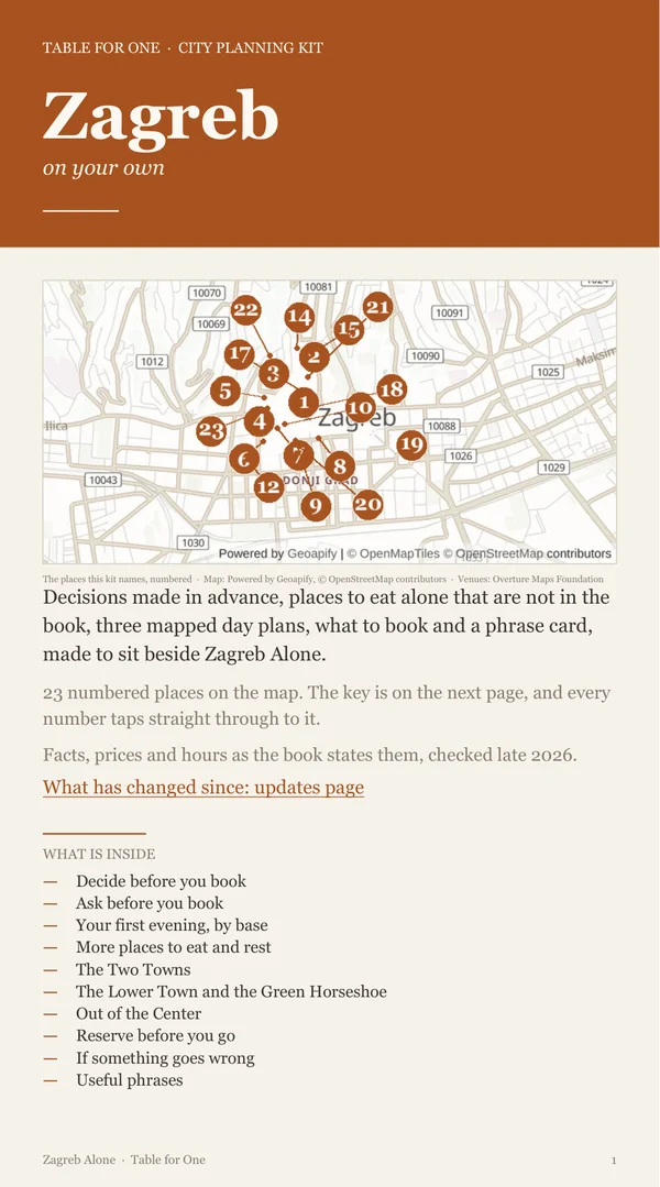 Zagreb Planning Kit cover